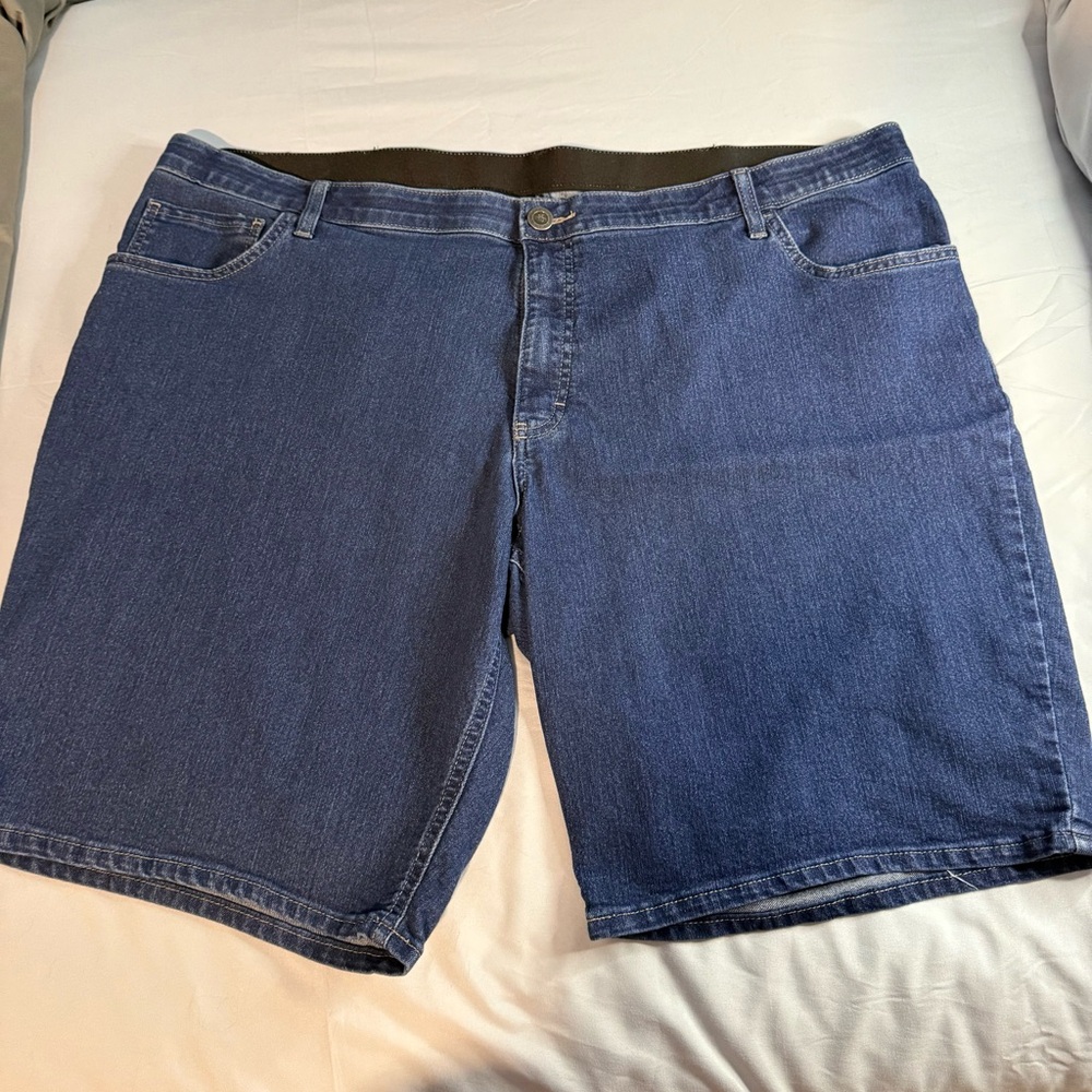 Plus Size 26 W/M Blue Denim Shorts